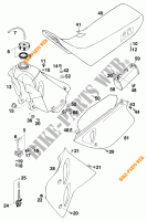 TANK / SEAT for KTM 620 EGS WP 1996