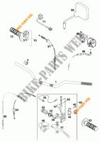 HANDLEBAR / CONTROLS for KTM 620 EGS-E 37KW 20LT ROT 1997
