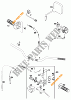HANDLEBAR / CONTROLS for KTM 620 EGS-E 37KW 11LT ORANGE 1997