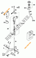 REAR BRAKE MASTER CYLINDER for KTM 620 EGS-E 37KW 11LT ORANGE 1997