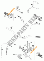 HANDLEBAR / CONTROLS for KTM 620 COMPETITION LIMITED 20KW 1997