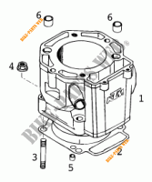 CYLINDER for KTM 400 LC4-E 2000