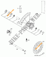 FRONT WHEEL for KTM 400 LC4-E 2000
