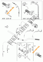 HANDLEBAR / CONTROLS for KTM 400 LC4-E 2000