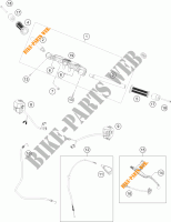 HANDLEBAR / CONTROLS for KTM RC 390 WHITE ABS 2016