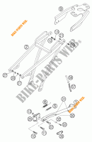 REAR SUB FRAME for KTM 660 RALLY FACTORY REPLICA 2004