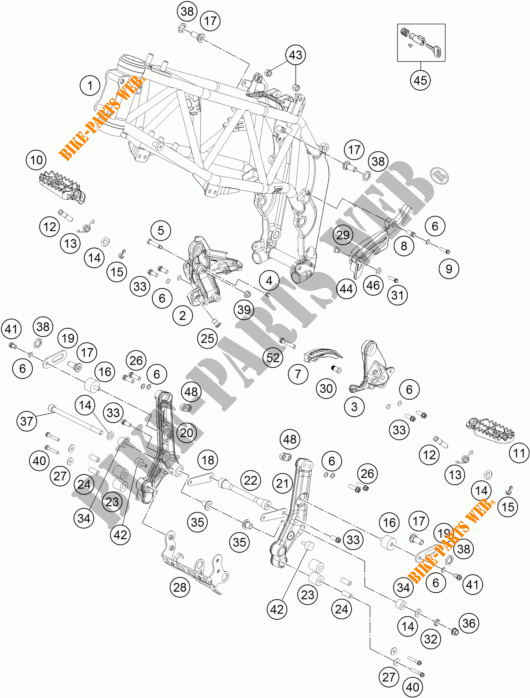 FRAME for KTM 450 RALLY FACTORY REPLICA 2017