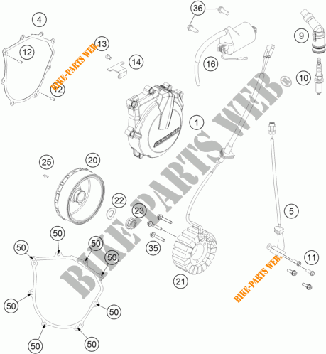IGNITION SYSTEM for KTM 450 RALLY FACTORY REPLICA 2017