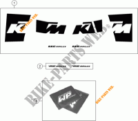 STICKERS for KTM 450 RALLY FACTORY REPLICA 2005