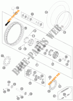 REAR WHEEL for KTM 450 RALLY FACTORY REPLICA 2012