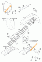PLASTICS for KTM 520 EXC RACING 2002