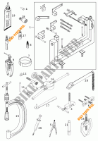 SPECIFIC TOOLS (ENGINE) for KTM 520 EXC RACING SIX DAYS 2001