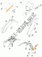 PLASTICS for KTM 530 EXC FACTORY EDITION 2011