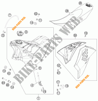 TANK / SEAT for KTM 530 EXC FACTORY EDITION 2011