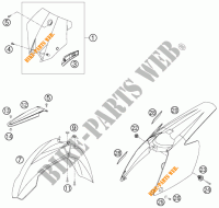 PLASTICS for KTM 540 SXS 2006
