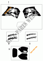 STICKERS for KTM 540 SXC 1998
