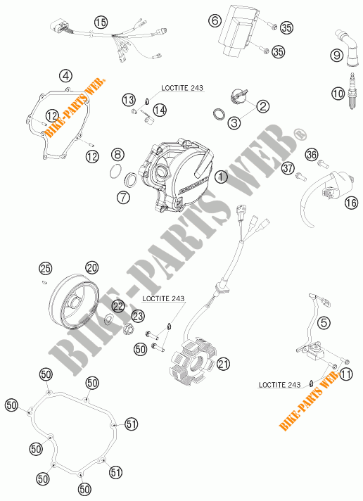 IGNITION SYSTEM for KTM 530 EXC 2011