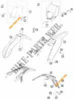 PLASTICS for KTM 530 EXC 2009