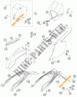 PLASTICS for KTM 525 EXC RACING 2006