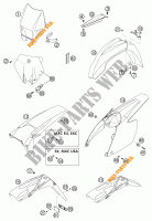 PLASTICS for KTM 525 EXC RACING 2003