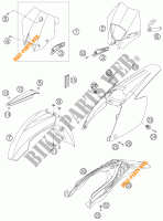 PLASTICS for KTM 525 EXC-G RACING 2006