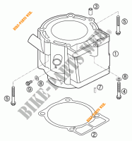 CYLINDER for KTM 525 EXC-G RACING 2004
