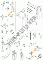 SPECIFIC TOOLS (ENGINE) for KTM 525 EXC 2007