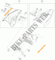 SIDE PANELS for KTM RC 390 WHITE ABS 2015