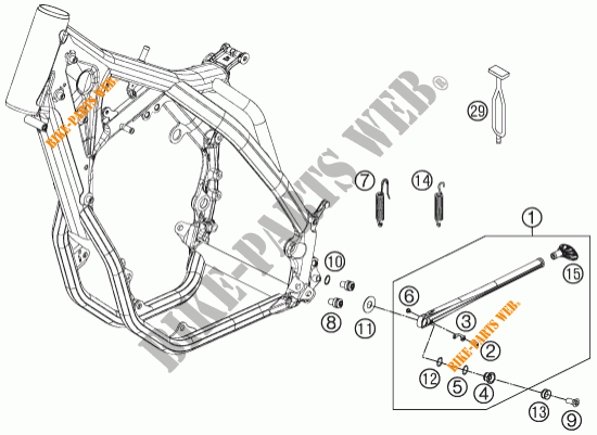 SIDE / MAIN STAND for KTM 500 EXC 2015