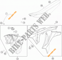 TANK / SEAT for KTM 500 EXC 2013