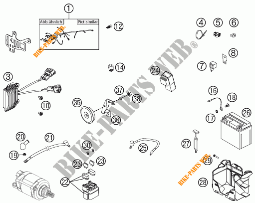 WIRING HARNESS for KTM 500 EXC 2013
