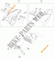 SIDE PANELS for KTM RC 390 WHITE ABS 2015