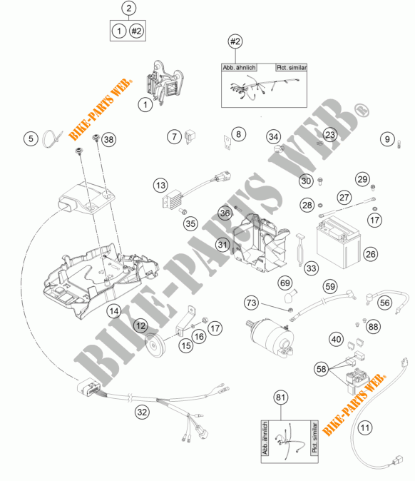 WIRING HARNESS for KTM 300 EXC SIX DAYS 2016