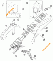 PLASTICS for KTM 300 EXC SIX DAYS 2012
