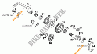 KICK STARTER for KTM 300 EXC MARZOCCHI/OHLINS 13LT 1996