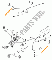 WIRING HARNESS for KTM 300 EXC MARZOCCHI/OHLINS 13LT 1996