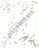 PLASTICS for KTM 300 EXC 2016