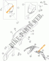 PLASTICS for KTM 300 EXC 2015