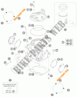 CYLINDER / HEAD for KTM 300 EXC 2012