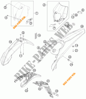 PLASTICS for KTM 300 EXC 2012