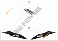 STICKERS for KTM 300 EXC 2012