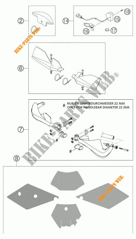 ACCESSORIES for KTM 300 EXC 2004