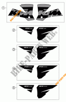 STICKERS for KTM 300 EXC 2004