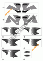 STICKERS for KTM 300 EXC 2002