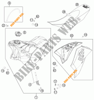 TANK / SEAT for KTM 250 EXC-F FACTORY EDITION 2011
