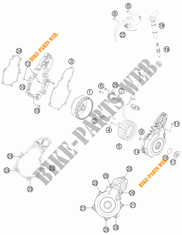 IGNITION SYSTEM for KTM 250 EXC-F FACTORY EDITION 2015