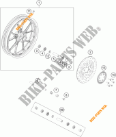 FRONT WHEEL for KTM RC 390 WHITE ABS 2014