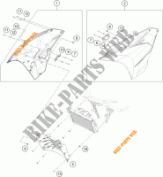 SIDE PANELS for KTM RC 390 WHITE ABS 2014