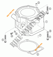 CYLINDER for KTM 250 EXC-F RACING 2002