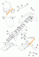 PLASTICS for KTM 250 EXC-F RACING 2002